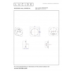 RECESSED WALL DIMMER NL 50000/00/30